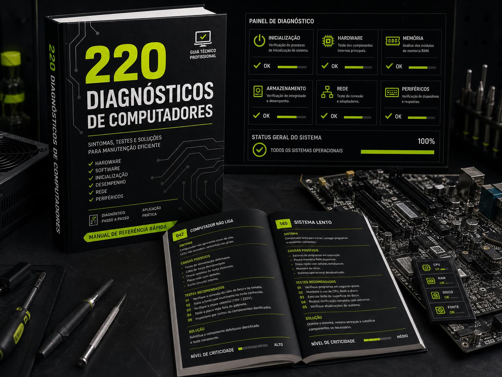 Guia 220 Diagnósticos de Computadores com páginas internas